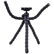 obrázek produktu Doerr OCTOPUS Vlogging stativ  (15-28,5 cm, 414 g, max.2kg, kul.hlava, 5 flexi ramen, černý)