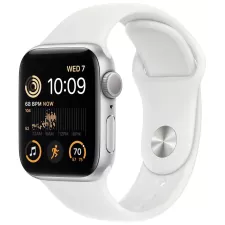 obrázek produktu Apple Watch SE GPS 40mm Silver Aluminium Case with White Sport Band - Regular