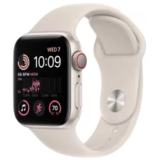 obrázek produktu Apple Watch SE GPS + Cellular 40mm Starlight Aluminium Case with Starlight Sport Band - Regular