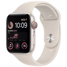 obrázek produktu Apple Watch SE GPS + Cellular 44mm Starlight Aluminium Case with Starlight Sport Band - Regular