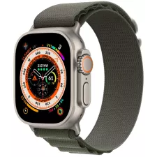 obrázek produktu Apple Watch Ultra GPS + Cellular, 49mm Titanium Case with Green Alpine Loop - Small