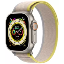 obrázek produktu Apple Watch Ultra GPS + Cellular, 49mm Titanium Case with Yellow/Beige Trail Loop - S/M