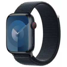 obrázek produktu Apple Watch Series 9 Cellular 45mm Temně inkoustový hliník s temně inkoustovým provlékacím řemínkem