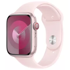 obrázek produktu Apple Watch Series 9 Cellular 45mm Růžový hliník se světle růžovým sportovním řemínkem M/L