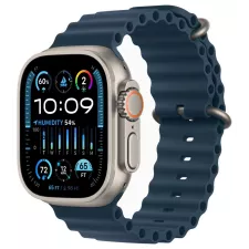obrázek produktu Apple Watch Ultra 2 49mm titanová s modrým oceánským řemínkem