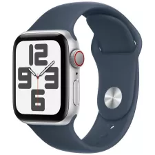obrázek produktu Apple Watch SE GPS + Cellular 40mm Silver Aluminium Case with Storm Blue Sport Band - S/M