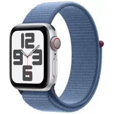 obrázek produktu Apple Watch SE GPS + Cellular 40mm Silver Aluminium Case with Winter Blue Sport Loop