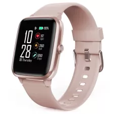obrázek produktu Hama Fit Watch 5910, sportovní hodinky, voděodolné, GPS, pulz, kalorie, krokoměr atd, růžové zlato