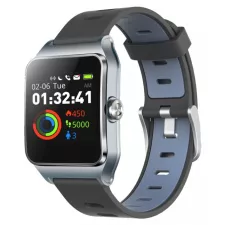 obrázek produktu UMAX chytré hodinky U-Band P1 PRO/ 1,3\" IPS/ Bluetooth 4.2/ MTK2511/ GPS/ ATM50/ iOS 8.0 +/ Android 4.3 +/ šedo-stříbrné