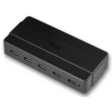 obrázek produktu i-tec USB HUB Charging/ 7 portů/ 2 nabíjecí port/ USB 3.0/ napájecí adaptér/ černý