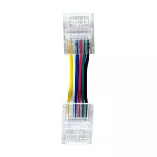 obrázek produktu IMMAX konektor CLICK 12mm s kabelem 2,5cm, RGB+CCT, 6pin