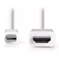 obrázek produktu NEDIS kabel mini DisplayPort – HDMI/ mini DisplayPort zástrčka - HDMI zástrčka/ bílý/ blistr/ 2m