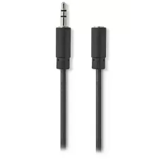 obrázek produktu NEDIS prodlužovací stereo audio kabel s jackem/ zástrčka 3,5 mm - zásuvka 3,5 mm/ černý/ 3m