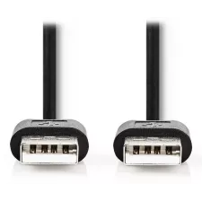 obrázek produktu NEDIS kabel USB 2.0/ zástrčka USB-A - zástrčka USB-A/ černý/ bulk/ 3m