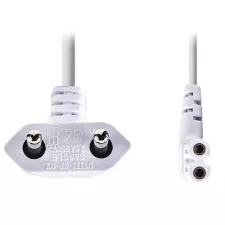 obrázek produktu NEDIS napájecí kabel EURO/ zástrčka (úhlová) - konektor IEC-320-C7 (úhlový, levý)/ bílý/ 3m