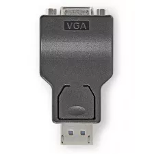 obrázek produktu DisplayPort adaptér | DisplayPort Zástrčka | VGA Zásuvka | 1080p | Poniklované | Přímý | Kulatý | ABS | ABS | Černá | Box
