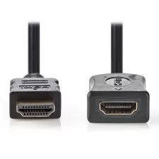 obrázek produktu NEDIS High Speed prodlužovací HDMI 1.4 kabel s ethernetem/ 4K@30Hz/ zlacené konektory HDMI-HDMI/ černý/ 1m