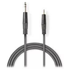 obrázek produktu NEDIS stereo audio kabel/ 6,35 mm zástrčka - 3,5 mm zástrčka/ šedý/ 1,5m
