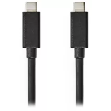 obrázek produktu NEDIS kabel USB 3.2/ zástrčka USB-C - zástrčka USB-C/ 20 Gbps/ poniklovaný/ černý/ 1m