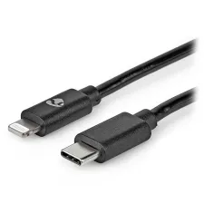 obrázek produktu NEDIS Lightning kabel/ USB 2.0/ Apple Lightning 8pinový/ USB-C zástrčka/ kulatý/ černý/ 2m