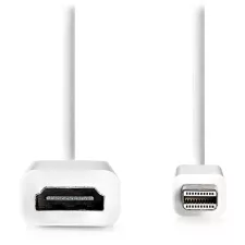 obrázek produktu NEDIS kabel mini DisplayPort – HDMI/ mini DisplayPort zástrčka - HDMI zásuvka/ bílý/ blistr/ 20cm
