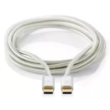 obrázek produktu NEDIS PROFIGOLD USB 2.0 kabel/ USB-C zástrčka - USB-C zástrčka/ nylon/ stříbrný/ BOX/ 2m