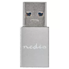 obrázek produktu NEDIS PROFIGOLD USB-A/USB 3.2 Gen 1 adaptér/ USB-A zástrčka - USB-C zásuvka/ hliník/ stříbrný/ BOX
