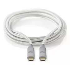 obrázek produktu USB kabel | USB 3.2 Gen 2x2 | USB-C™ Zástrčka | USB-C™ Zástrčka | 100 W | 4K@60Hz | 20 Gbps | Pozlacené | 1.00 m | Kulatý | Nylon 