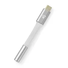 obrázek produktu NEDIS PROFIGOLD USB-C/USB 2.0 adaptér/ USB-C zástrčka - 3,5 jack mm zásuvka/ nylon/ stříbrný/ BOX/ 8cm