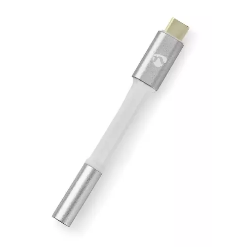 obrázek produktu NEDIS PROFIGOLD USB-C/USB 2.0 adaptér/ USB-C zástrčka - 3,5 jack mm zásuvka/ nylon/ stříbrný/ BOX/ 8cm