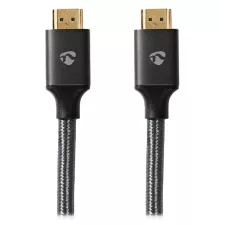 obrázek produktu NEDIS PROFIGOLD Ultra High Speed HDMI 2.1 kabel/ 8K@60H/ zlacené konektory HDMI-HDMI/ bavlna/ antracit/ BOX/ 2m