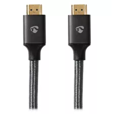 obrázek produktu NEDIS PROFIGOLD Ultra High Speed HDMI 2.1 kabel/ 8K@60H/ zlacené konektory HDMI-HDMI/ bavlna/ antracit/ BOX/ 3m