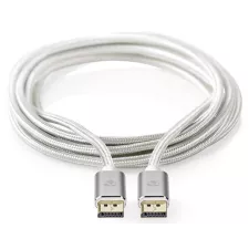 obrázek produktu Displayport kabel | DisplayPort Zástrčka | DisplayPort Zástrčka | 8K@60Hz | Pozlacené | 2.00 m | Kulatý | Opletený | Stříbrná | Bo