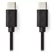 obrázek produktu NEDIS kabel USB 2.0/ zástrčka USB-C - zástrčka USB-C/ černý/ bulk/ 1m