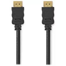 obrázek produktu NEDIS High Speed HDMI 1.4 kabel s ethernetem/ 4K@30Hz/ zlacené konektory HDMI-HDMI/ černý/ bulk/ 1m