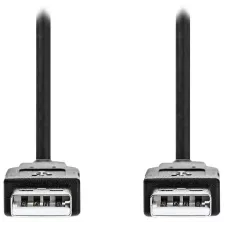 obrázek produktu NEDIS kabel USB 2.0/ zástrčka USB-A - zástrčka USB-A/ černý/ bulk/ 1m