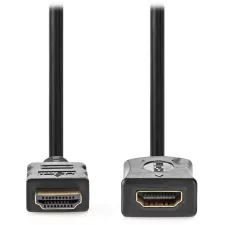 obrázek produktu NEDIS High Speed prodlužovací HDMI 1.4 kabel s ethernetem/ 4K@30Hz/ zlacené konektory HDMI-HDMI/ černý/ bulk/ 5m