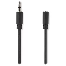 obrázek produktu NEDIS prodlužovací stereo audio kabel s jackem/ zástrčka 3,5 mm - zásuvka 3,5 mm/ černý/ bulk/ 10m