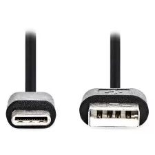 obrázek produktu NEDIS kabel USB 2.0/ zástrčka USB-C - zástrčka USB-A/ černý/ bulk/ 3m