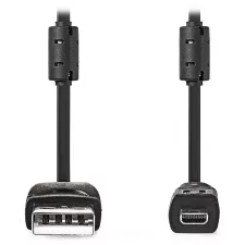 obrázek produktu NEDIS kabel USB 2.0/ zástrčka USB-A - zástrčka UC-E6 8-Pins/ pro fotoaparát Panasonic, Fujitsu, Kodak/ černý/ bulk/ 2m