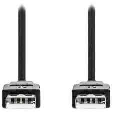 obrázek produktu NEDIS kabel USB 2.0/ zástrčka USB-A - zástrčka USB-A/ černý/ 3m