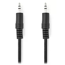obrázek produktu NEDIS stereo audio kabel/ 3,5mm jack zástrčka - 3,5mm jack zástrčka/ černý/ bulk/ 1m