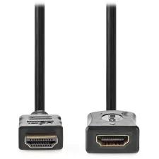 obrázek produktu NEDIS High Speed prodlužovací HDMI 1.4 kabel s ethernetem/ 4K@30Hz/ zlacené konektory HDMI-HDMI/ černý/ bulk/ 2m