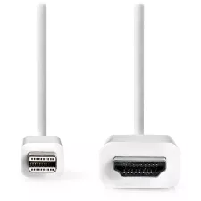 obrázek produktu NEDIS kabel mini DisplayPort – HDMI/ mini DisplayPort zástrčka - HDMI zástrčka/ bílý/ bulk/ 2m