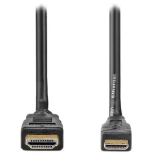 obrázek produktu NEDIS High Speed HDMI 1.4 kabel s ethernetem/ 4K@30Hz/ zlacené konektory HDMI-mini HDMI/ černý/ 3m