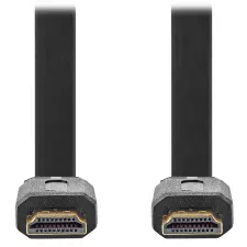 obrázek produktu NEDIS High Speed HDMI 2.0 kabel s ethernetem/ 4K@30Hz/ zlacené konektory HDMI-HDMI/ plochý/ černý/ bulk/ 2m