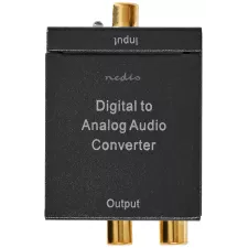 obrázek produktu NEDIS digitální audio převodník/ vstup 1x digitální RCA / 1x TosLink/ výstup 1x (2x RCA) / 1x 3,5 mm / černý