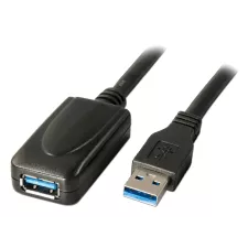obrázek produktu PremiumCord USB 3.0 repeater a prodlužovací kabel A/M-A/F/ 5m/ černý