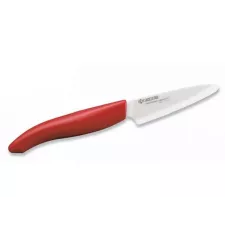 obrázek produktu KYOCERA keramický nůž s bílou čepelí/ 7,5 cm dlouhá čepel/ červená plastová rukojeť