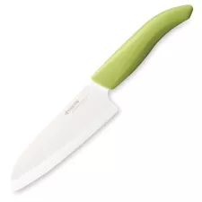 obrázek produktu KYOCERA keramický nůž s bílou čepelí/ 14 cm dlouhá čepel/ zelená plastová rukojeť